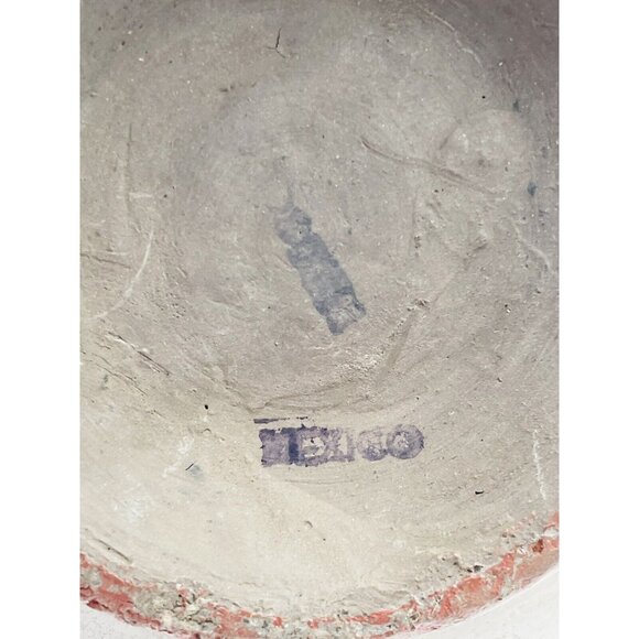 Vintage Mexico Pottery Folk Art Vase Tonala Bottle Hand Painted - Picture 7 of 8